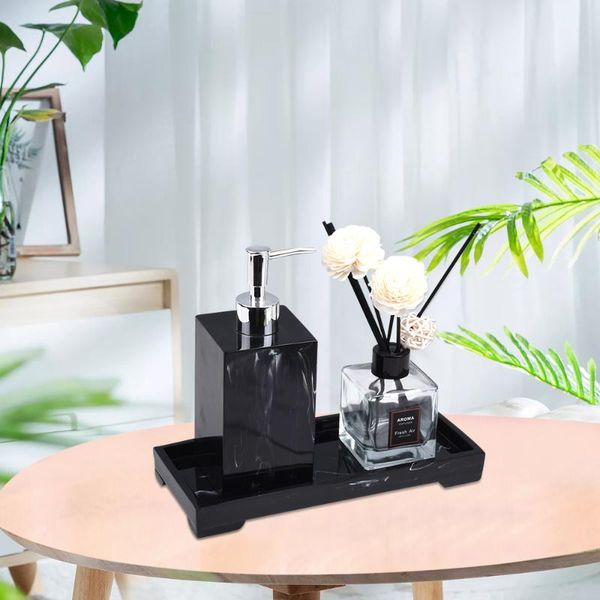 

storage bottles & jars vanity tray resin bathroom marble texture dish jewelry cosmetic organizer for perfume plant home el decor