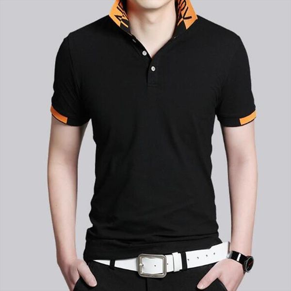 

shirt short sleeve brand mens polo cotton shirts summer, White;black