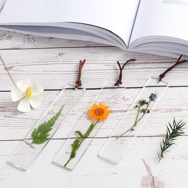 

bookmark natural dried flower resin floral handmade book markers leaf vein epoxy bookmarks children gift school supplies