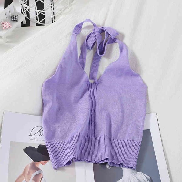 

crop women halter drawstring camisoles women solid skinny crop for summer tank, White