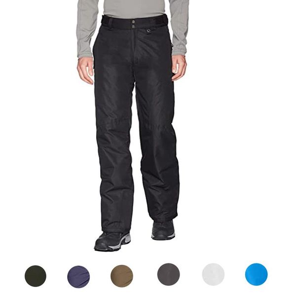 

outdoor waterproof pants ski trousers fleece warm insulated snow overalls solid color pocket trousers pants for women