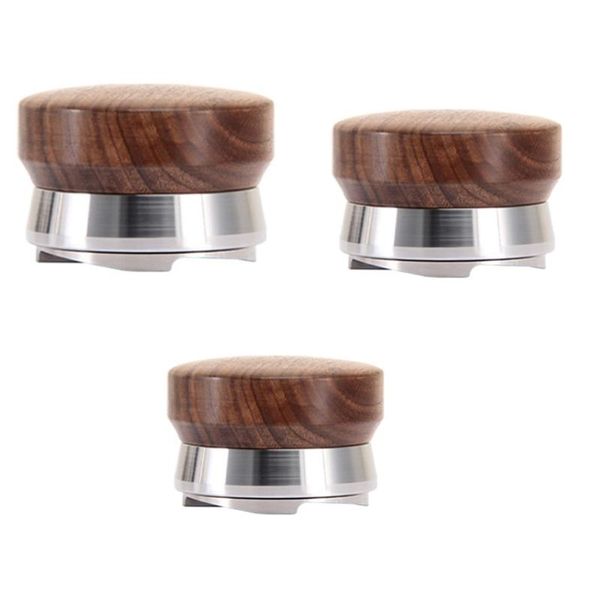 

manual coffee grinders 51/53/58.5mm tamper adjustable 304 stainless steel espresso macaron convex four angled slopes base distribution