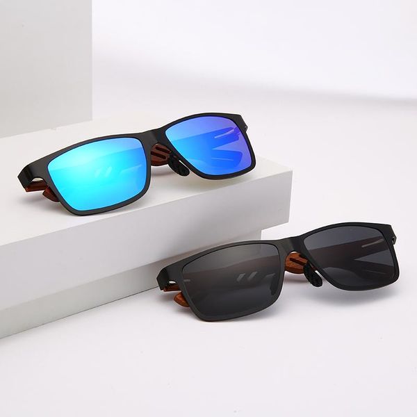 

sunglasses hd polarized women square frame skin friendly spring mahogany foot dark glasses retro color film for men, White;black