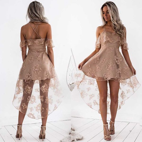 

luxury party evening dress ss18 lace suspender, White;pink