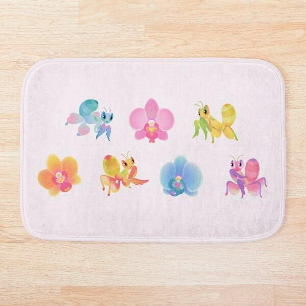 

bath mats orchid mantis mat anti slip toilet rug kitchen bedroom carpet custom doormat soft bathroom door