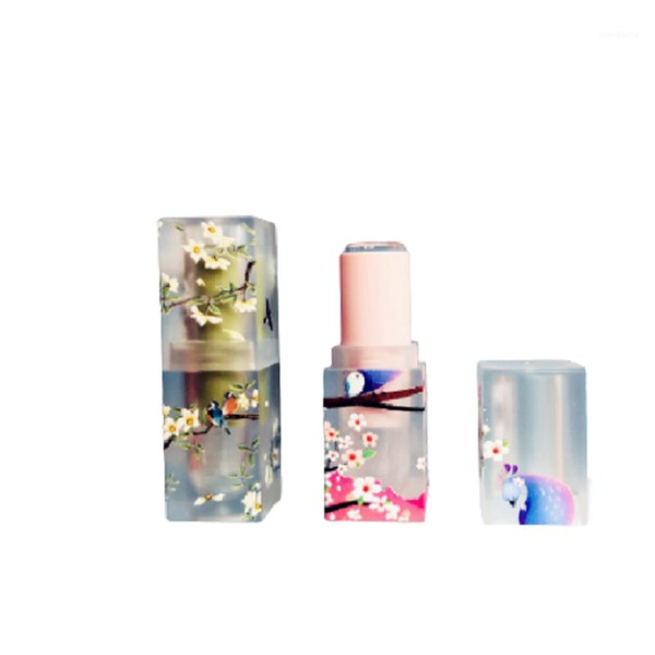 

storage bottles & jars empty 3d printing lipstick tube 12.1mm plastic square lip tubes stick container cosmetic packaging bottle 30pcs/