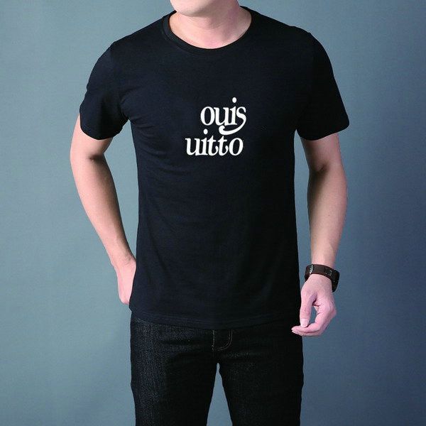 

2021 men's and women's fashion short tee casual street wear pure color printed cotton m-3xl#hsc22, White;black