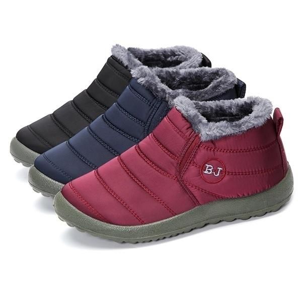 

boots women winter warm snow boot cotton shoes old beijing ankle, Black