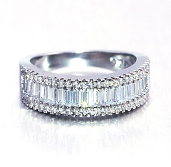 

2021 new vintage fashion women wedding rings peach heart cz diamond finger rings eternity wedding engagement rings jewelry christmas gift, Slivery;golden