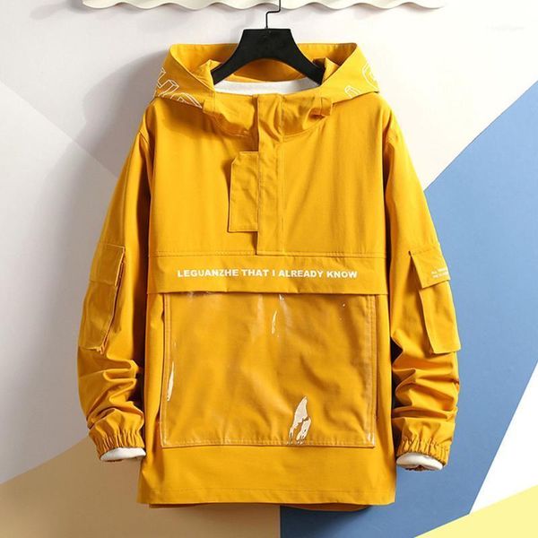 

men's jackets casual hooded bomber jacket autumn hip hop plus size windbreaker sportswear zipper coat outwear nice1, Black;brown