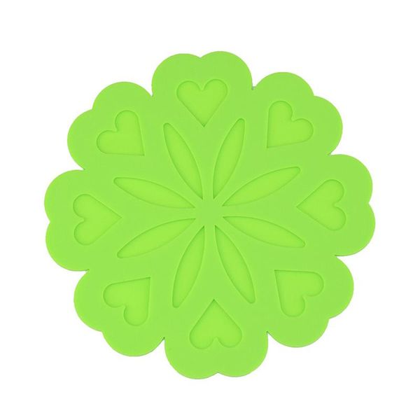 

mats & pads 4pcs modern flower shape trivet mat home heat resistant table counterportable non slip pot kitchen restaurant