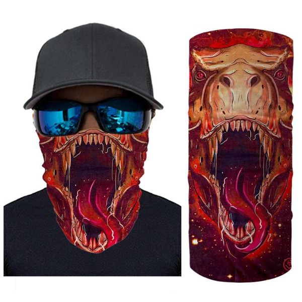 

scarves customizable riding headband realistic seamless scarf skull skeleton joker clown mountaineering 3d magic headscarf demon mouth, Blue;gray