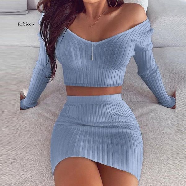 

casual dresses striped v neck slim knit soft summer dress women 2021 spring off the shoulder long sleeve mini elegant ladies party, Black;gray