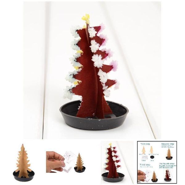 

christmas decorations xmas tree diy magical growing paper trees kids toy gift home decor mft2