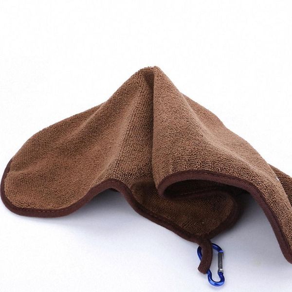 

outdoor sports travel towel portable camping fishing towel with buckle hook carabiner keychain tool towel camping e jllrlq