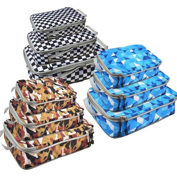 

storage bags 6pcs/set baggage travel organizer camo waterproof project packing clothes accessories