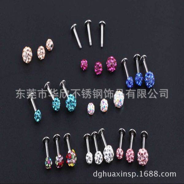 

sales of ball lip nails stainless steel puncture earrings
