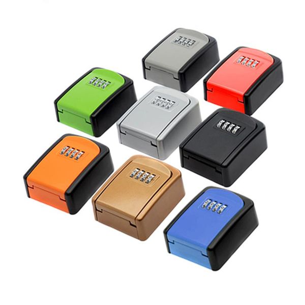 

tool organizers small size key box password lock door cat eye metal outdoor wall-mounted anti-theft zpt5