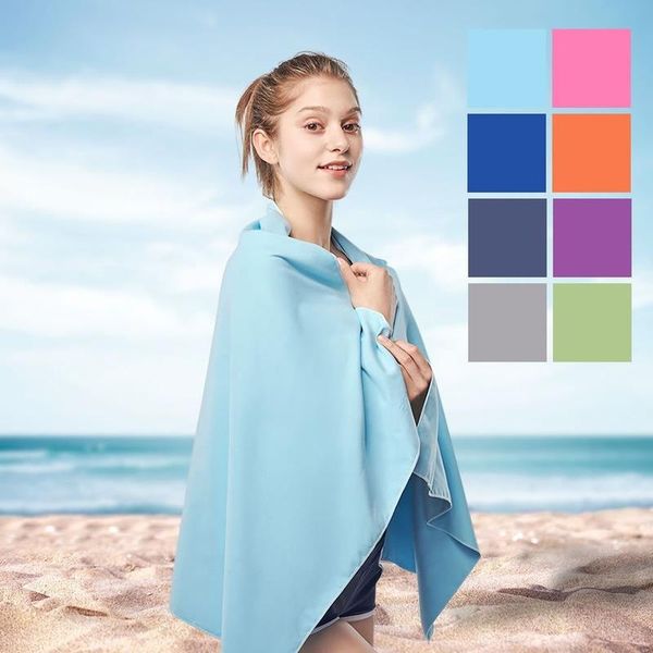 

towel solid colors water absorption quick-dry breathable beach outdoor travel spa yoga gym sport swimming ppool shawl
