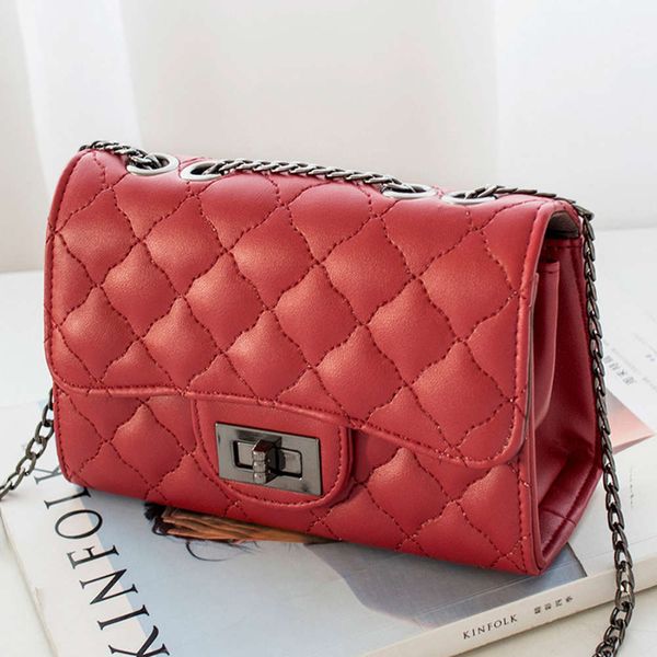 

fashion spring and summer 2021 new korean women's lingge small temperament portable messenger bag