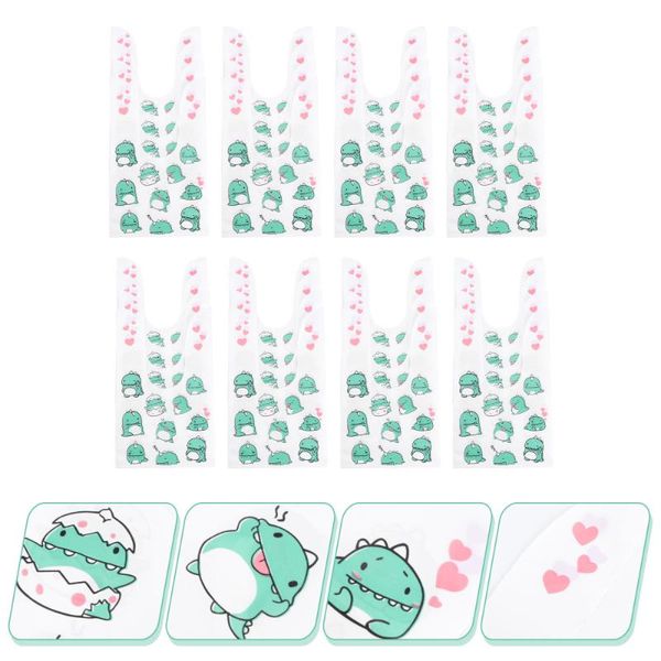 

gift wrap 50pcs candy pouch biscuits packaging bag party storage for (green)