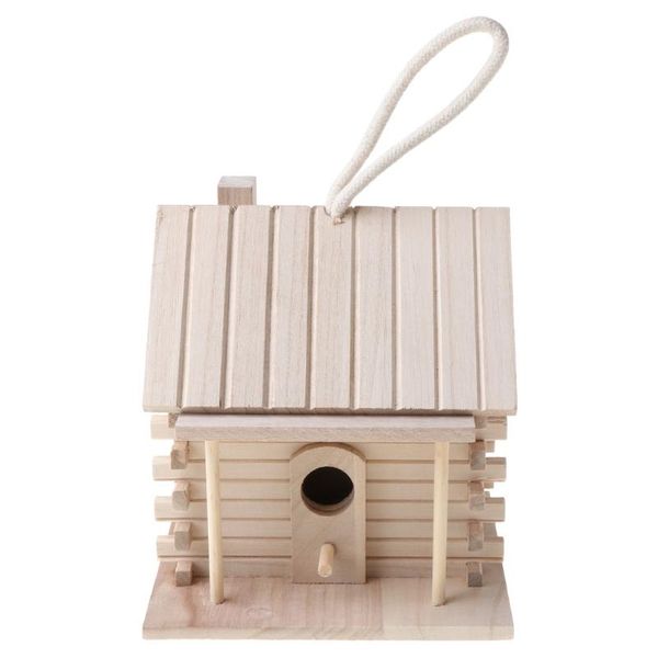 

bird cages n80b wooden house warm breeding box outdoor nest hut pet toy