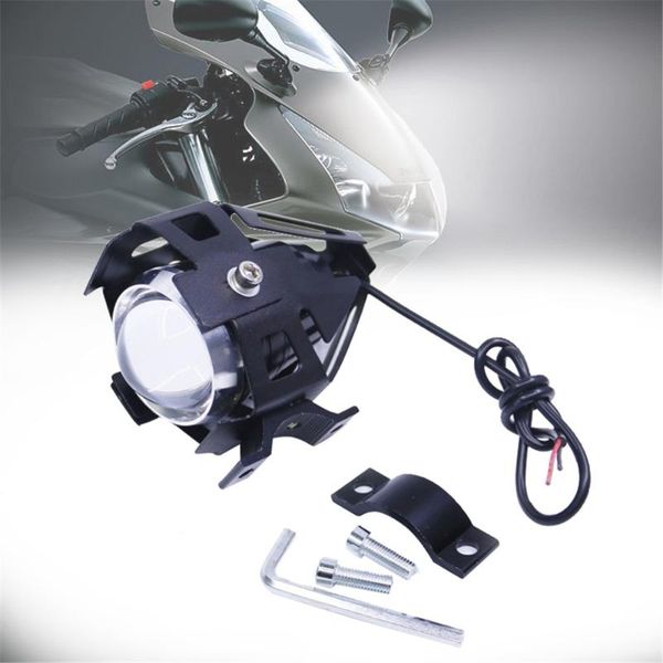 

car headlights 1pc/2pcs motorcycle led auxiliary lamp moto u5 motorbike driving spotlight 3000lm 12v 125w light
