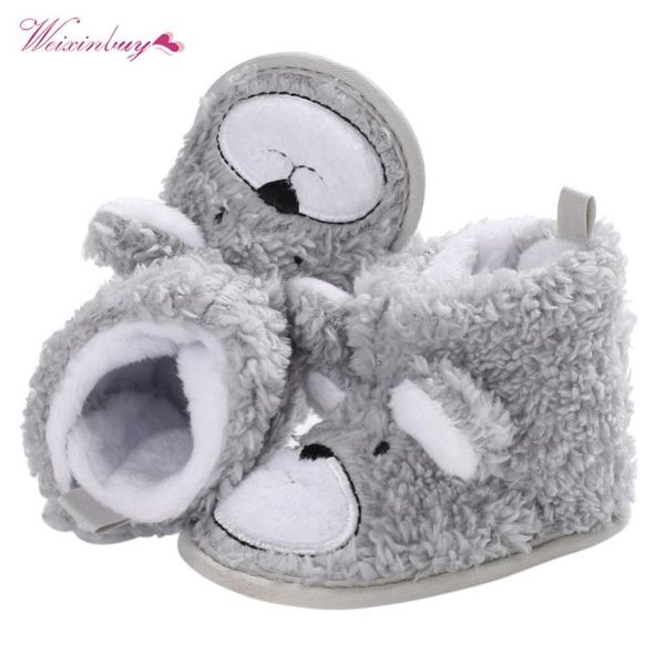 

weixinbuy winter warm baby boots shoes knitted sweaters boots booty crib babe girls toddler boy shoe for 0-1 year 1, Black;grey