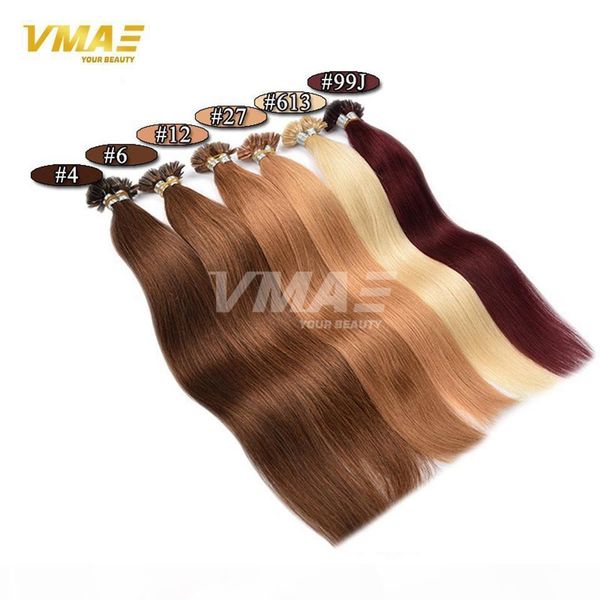 

vmae european indian 0.5g s 100g double drawn natural black brown blonde straight pre bonded u tip raw virgin remy human hair extensions