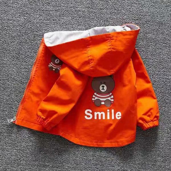 

autumn windbreaker kids jacket boys cute cotton baby outerwear coats girls hooded children clothing, Blue;gray