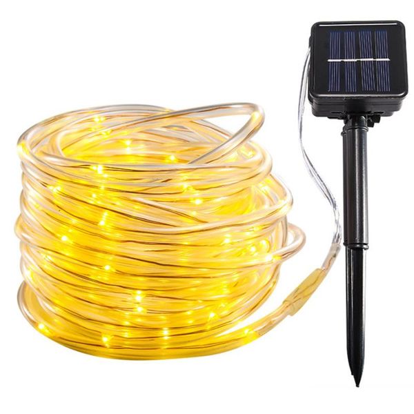 

strings thrisdar 10m/20m/30m solar rope string light copper wire wedding party garden tree xmas starry fairy