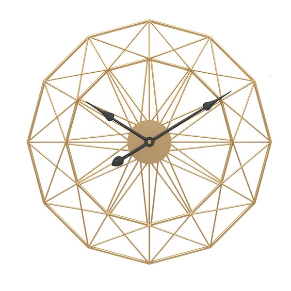 

2021 new metal round retro big living room decoration clock for home quiet wall watch quartzo modern design watches 0t4c