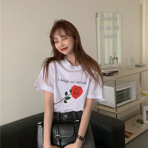 

women's t-shirt on, pink short sleeve, girl's shirt, woman's shirt, woman's blouse. wlnt, White