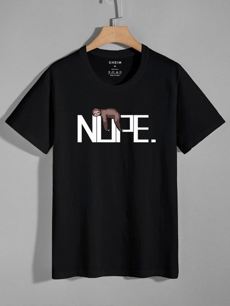 

men letter graphic short sleeve tee 580n#, White;black