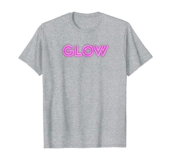 

netflix glow logo t-shirt, White;black