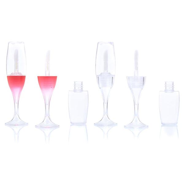 

storage bottles & jars 1pcs 8ml mini wine glass shape lip gloss tube empty refillable lipstick cosmetic container tool makeup organizer