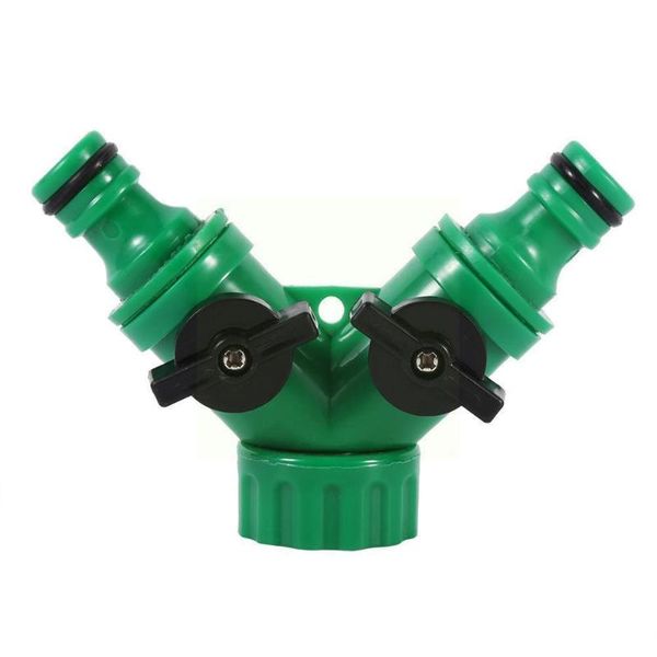 

watering equipments 1/2/4 pcs 2 way hose pipe connector y shape garden with orchard shut-off and valves drip tool splitters tap v7s0