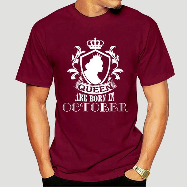 

men's t-shirts men t shirt queens are in october version3 women t-shirt 2781k, White;black