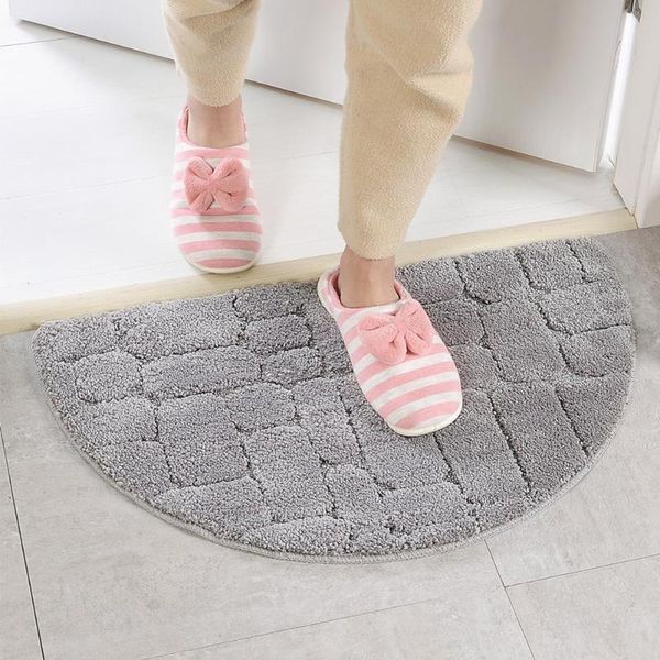 

carpets nordic bath mat entrance doormat ins semicircle carpet for living room water absorption bathroom floor mats