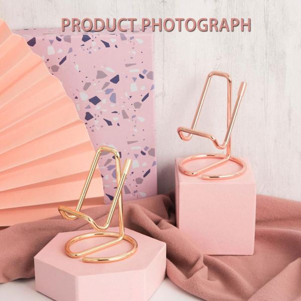 

hooks & rails cell phone stand lake light mobile holder metal wire cellphone cradle dock compatible with various models