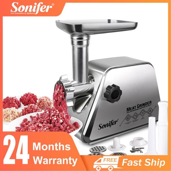 

meat grinders electric stainless steel heavy duty mincer sausage stuffer food processor home appliances kitchen chopper sonifer