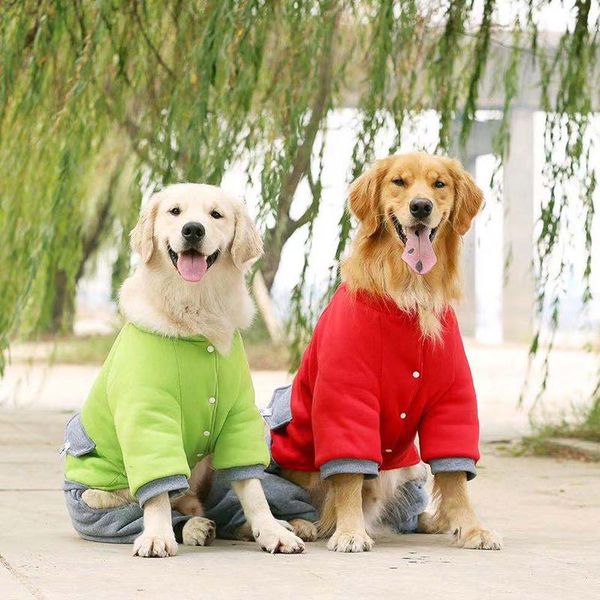 

dog apparel large outfit winter big clothes jumpsuit husky labrador golden retriever alaskan malamute shepherd clothing hoodie