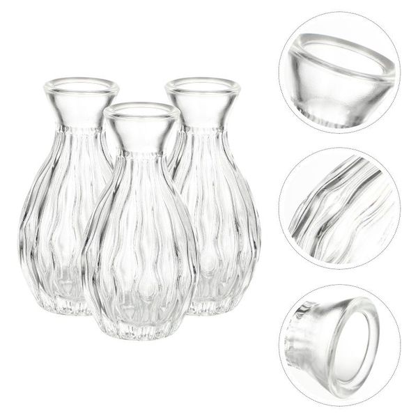 

storage bottles & jars 3pcs glass diffuser containers empty refillable