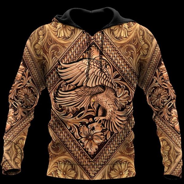 

men's hoodies & sweatshirts retro style mens 3d all over printed eagle harajuku pullover hood sweatshirt jacket hip-hop women str, Black