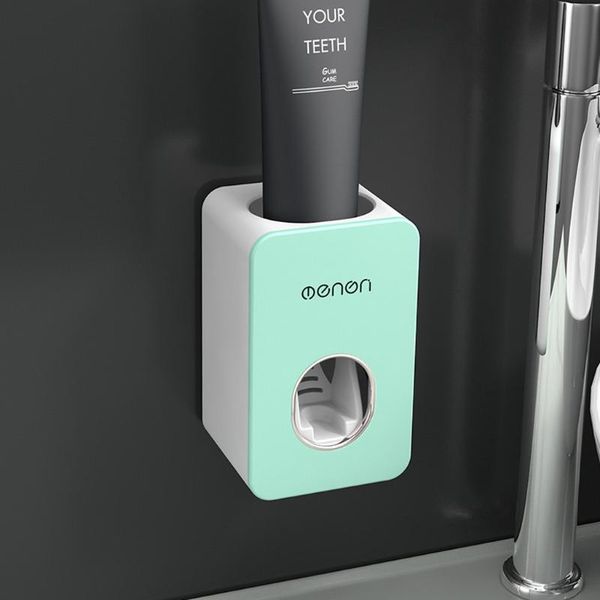 

automatic toothpaste dispenser set wall mount stand holder extrusion toothbrush holders
