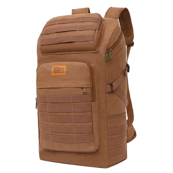 

backpack canvas men's hiking mountaineering bag large capacity luggage hair