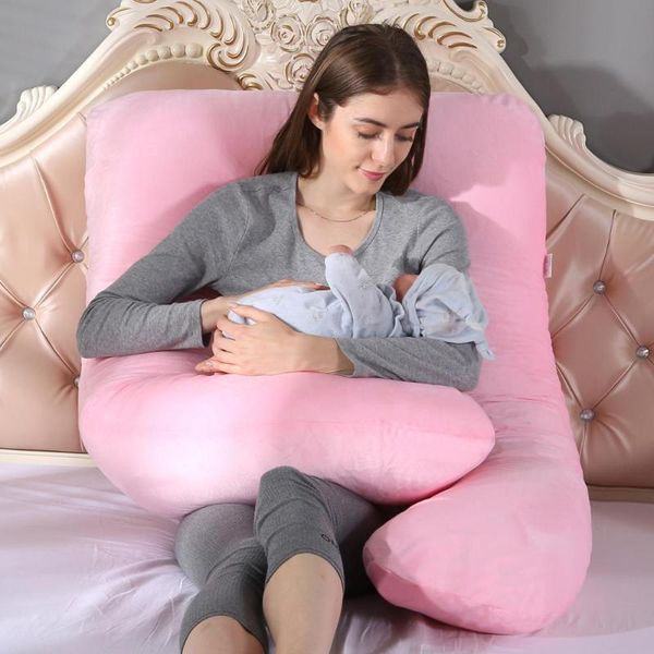

u shape pregnant women sleeping support pillow pillowcase maternity pillows side sleeper bedding body home pregnancy pillow