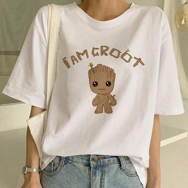 

women summer cartoon graphic printed tee funny harajuku female t shirt korean short sleeves kawaii streetwear shirts, White