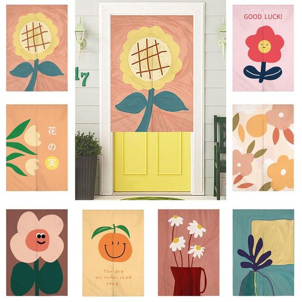 

curtain & drapes short door korean hanging curtains printed half screen dustproof bathroom sushi kitchen restaurant decor