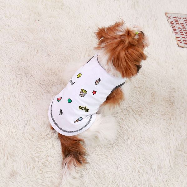 

pet vt spring and summer new dog elastic embroidery teddy french dogfighting cloth